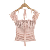 Nerissa Mesh Puff Blouse