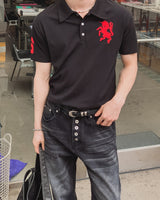 ホース ナンバリング PK ショートスリーブ カラー Tシャツ
