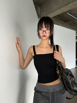 Scanny Square Layered Basic Cami Top 4color