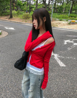 フリンリブレースカーディガン