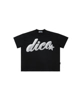 Dico フラッフィープリントTシャツ ブラック