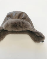 Kyoka Winter Leather Trooper Hat (3color)