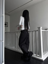obi eyelet wide pants