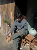 スキューダイアゴナルジッパーニット – M / L (6 Colors)