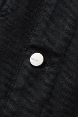 Coated denim trucker jacket