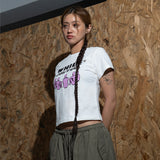 BORN TO WALL T-SHIRT FOR WOMEN - WHITE