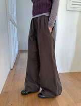 26SS★ [BAONHAUS] デニンコットンセミブーツカットパンツ