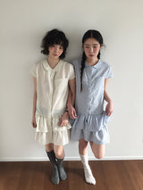 Twin Shirt フリルワンピース (2color)