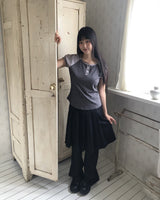 Pori star printed raglan puff short sleeve T-Shirt