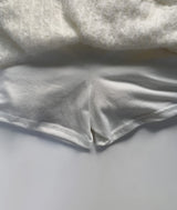 Heimin low-waist fur skirt (ivory)