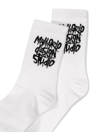 スラッシュロゴクルーソックス