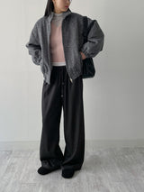 Striped Banding Wide Slacks
