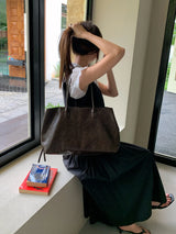 Classic Multi-Pocket Large Office Tote Shoulder Bag