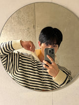ハイム ハーフジップアップニット