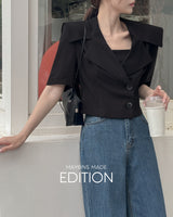 【MADE】Cropped sailor jacket