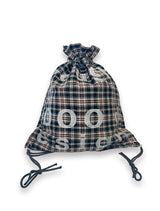 000 Design Check Gym Sack / Black