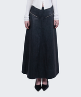 ロングレザースカート