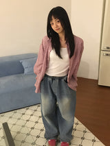 オーバーユニセックスデニムパンツ(1color)
