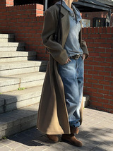 [Unisex] マックスダブルロングコート(2color)