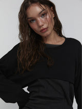 Cotton Cropped Top_Black