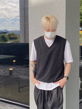 Corn String Cropped Nylon Vest 3C