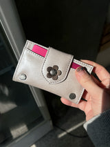 フルールカードウォレット (シルバー)