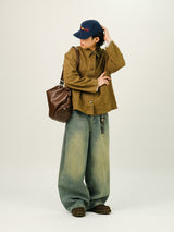 LA Oil Brushed Denim Pants