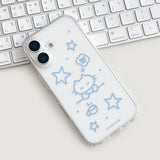 [Gel-hard]ウィンターキャットフォンケース(Blue)(only case)