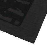 サウンドウェーブアートワークダメージウォッシングTシャツ (チャコール)