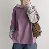 アバントフィット ラメル パターン レイヤード フーディー (4 colors)