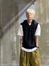 Metal Nylon Cargo Half Pants 3C
