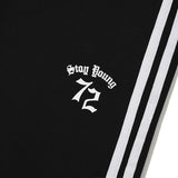 LINE POINT SHORT LEGGINGS [BLACK]