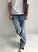 STACKED LOW DENIM PT
