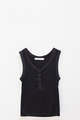 Crop leeveless (Black)