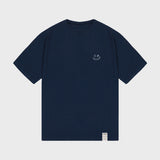 [UNISEX] Small Line Drawing Smile Short Sleeve T-Shirt