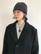 モヘアストライプビーニー (4color)
