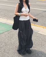 Nylon string cargo pants