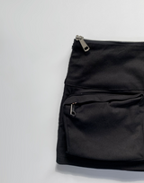 フォクスy2kジッパーカーゴスカート(black)