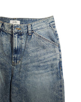 IMBALANCE LEATHER DENIM