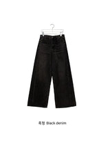 Amity Washing Denim Wide Pants