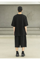 CDMM REAL OVERSIZED SHORT T-SHIRTS MSFTS003-BK