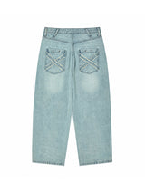 CROSS APLIQUE DENIM LIGHT BLUE
