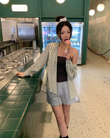 [ORIGINAL] Indie check oversized shirt