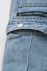 War Square Zip Denim (2color)