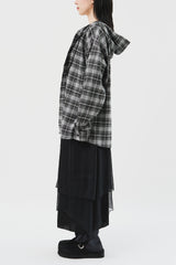 Venny Check Hooded Shirt (3color)