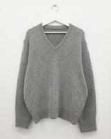 [MD Pick]ヒメウールタッチVネックニット