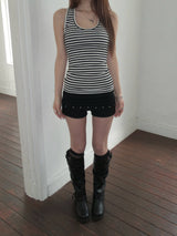 Stud folding shorts