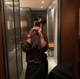 アーバンソリッドレーダータートルネック長袖Tシャツ