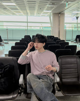 シルキーベーシックレイヤードロングスリーブTシャツ