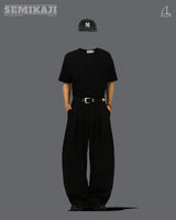 IN Waffle Henry-neck 1/2 T